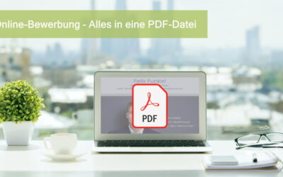 Online Bewerbung in einer pdf-Datei  ➤ So geht’s